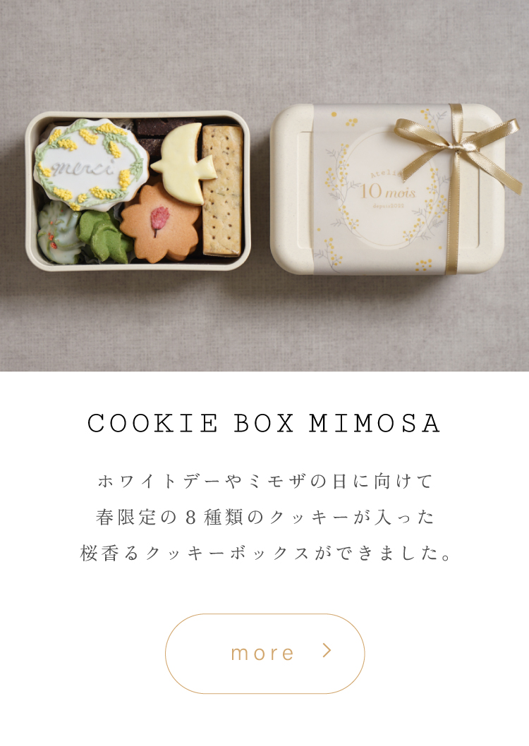 春限定　ミモザ　mimosa　Atelier10mois クロリ　焼き菓子　クッキー