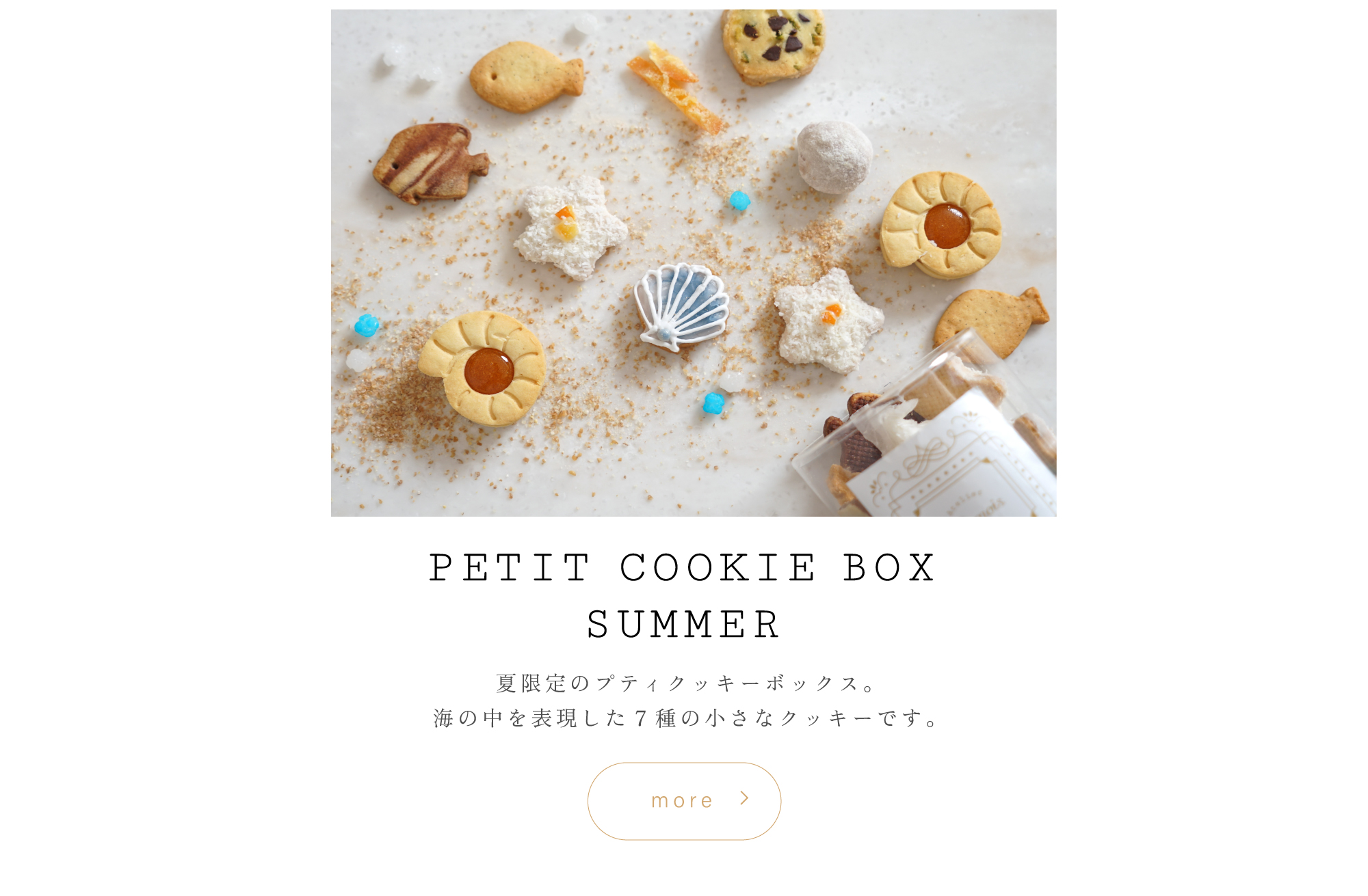 夏　summer　サマー　プティ　Atelier10mois クロリ　焼き菓子　クッキー　内祝い
