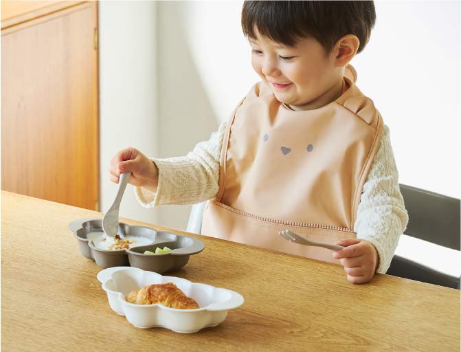 食べ物がすくいやすい形