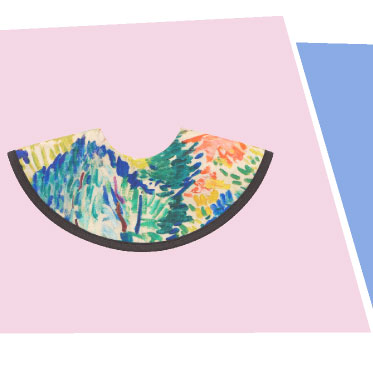 matisse アンリ・マティス ベビー服　スタイ　コリウールの風景