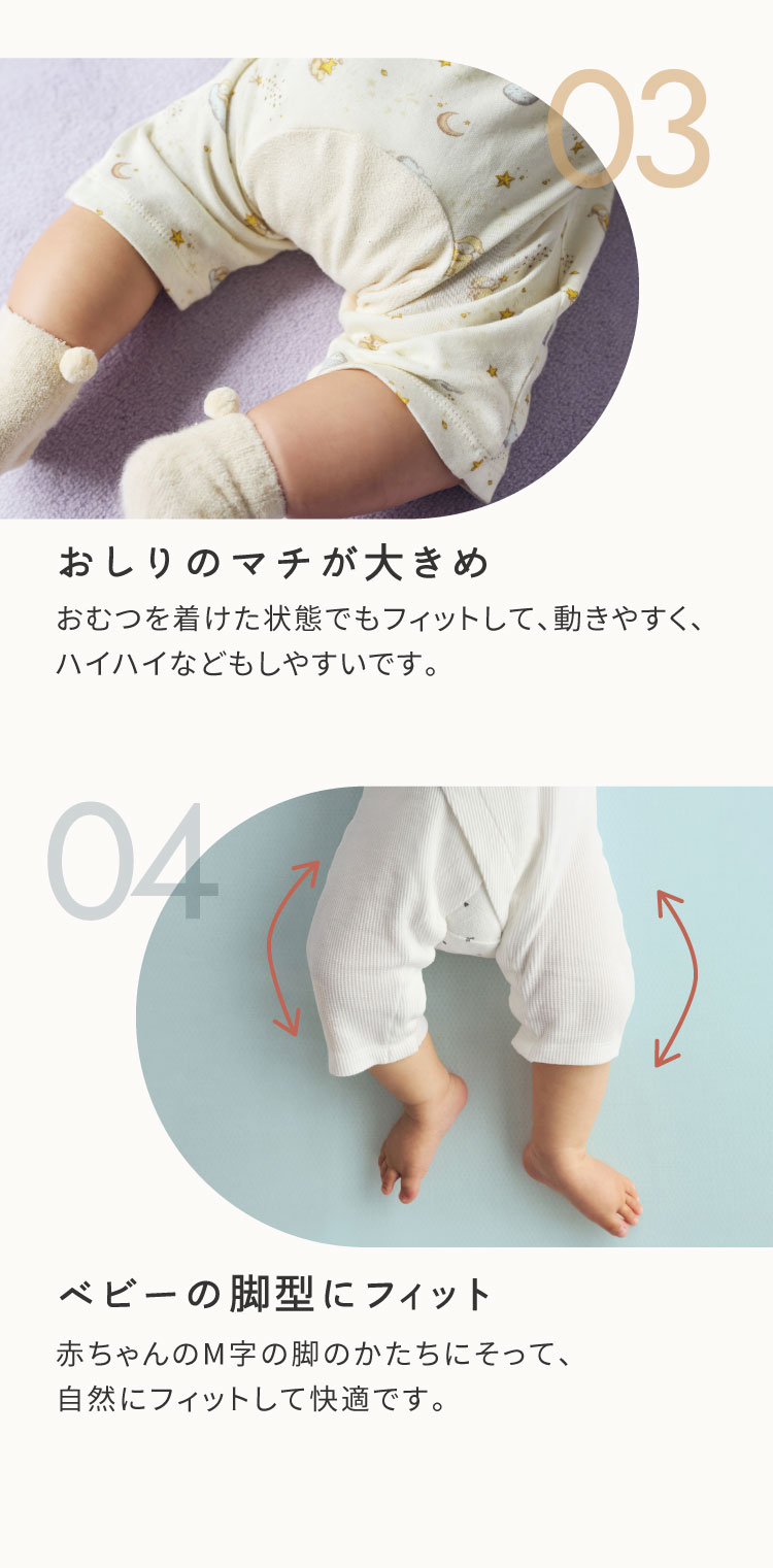 ベビー服　PATTO SATTO ROMPERS　パッとサッとロンパース
